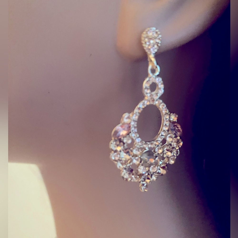 Marquise Crystal Chandelier Earrings